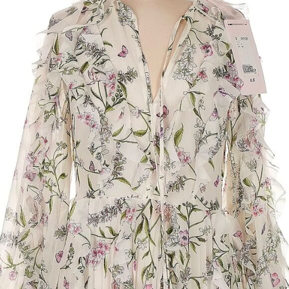 NWT Gianbattista Valli x H&M patterned dress size 8 - Picture 7 of 12